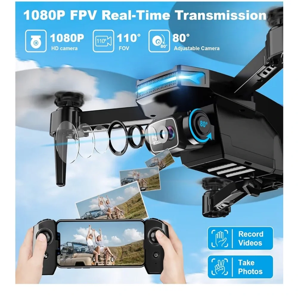 Drone with Camera - Drone with Screen on Controller for Beginners NWT